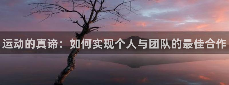 注册米兰体育官方正版app：运动的真谛：如何实现个人